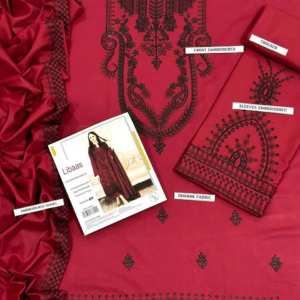 CJM-509 Luxury 3pc Unstitched Dhanak embroidered suit