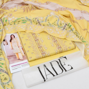 JA-QM204 Luxury 3pc lawn  Unstitched Collection digital printed suit .