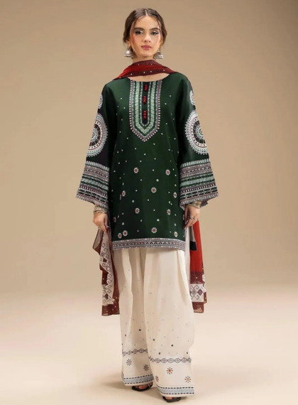 JAZMIN JM-389 ARTISAN-EDGE 3PC UNSTITCHED EMB SUI