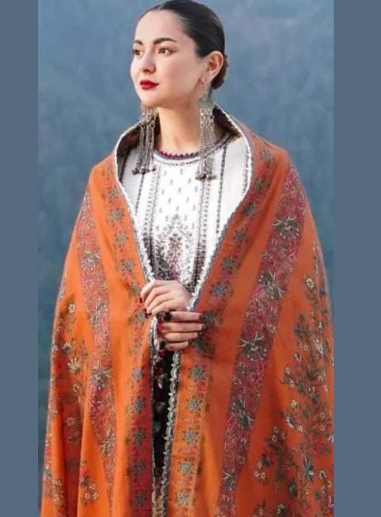 Luxury Gold Women’s 3PC Lawn Suits | Rangrez.pk