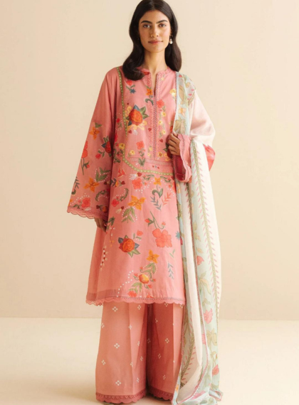 3 PCS WOMENS UNSTITCHED PRINTED SUIT