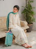Elite 507 Unstitched 3pc Dhanak embroidered suit .
