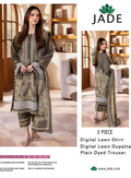 JA-PQ184 Luxury lawn 3pc Unstitched Wear digital print suit .