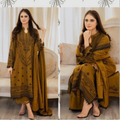Luxe-Code 208 Unstitched 3pc Collection embroidered suit .
