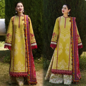 HARMALOOM  BQ-526 Heirloom 3pc Unstitched Dhanak Embroidered Suit