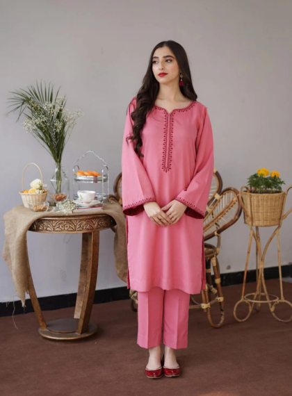 ASLING AS-134 GRANDEUR 3PC UNSTITCHED DHANAK EMB SUIT
