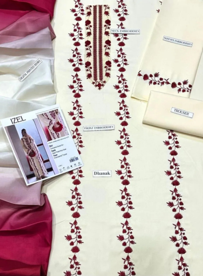 IZEL IZ-429 SIGNATURE-LINE 3PC UNSTITCHED SUIT
