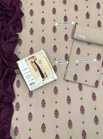 COMMON CM-500 TIMELESS 3PC UNSTITCHED DHANAK SUIT