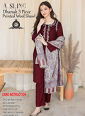 ASLING AS-269 STRUCTURED 3PC UNSTITCHED DHANAK EMB SUIT