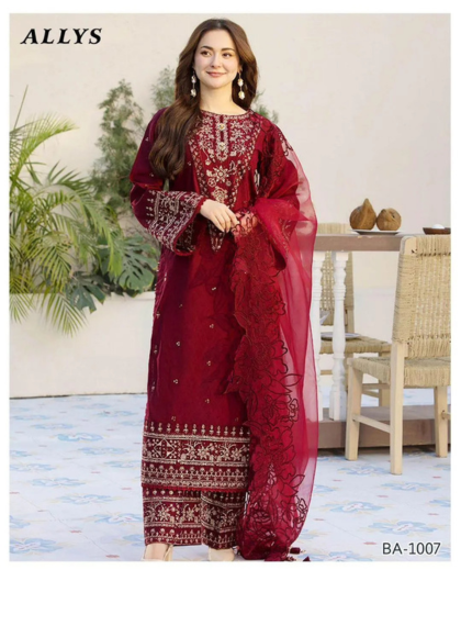 PREMIUM PR-859 TAILORED-EDGE 3PC UNSTITCHED SUIT