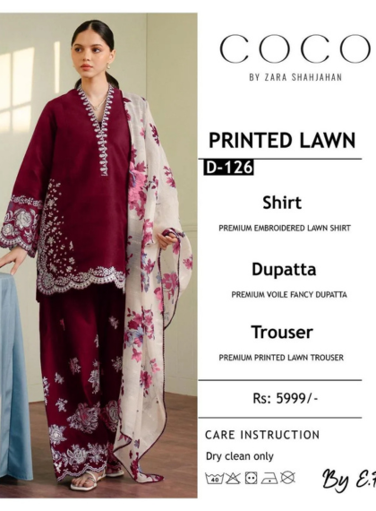 Lumirelle Women’s Embroidered Summer Suits | Rangrez.pk