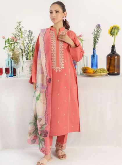 Serenique Embroidered Women’s Summer Wear | Rangrez.pk