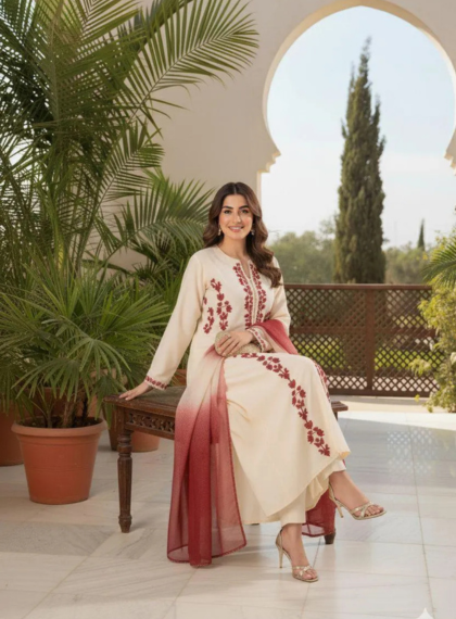 Velmora Grace Women’s 3PC Fashion | Rangrez.pk