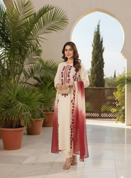 Velmora Grace Women’s 3PC Fashion | Rangrez.pk
