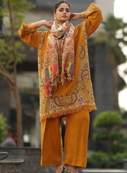 Majestic Women’s Embroidered Lawn Collection | Rangrez.pk