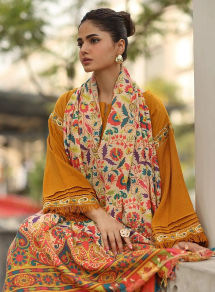 Majestic Women’s Embroidered Lawn Collection | Rangrez.pk