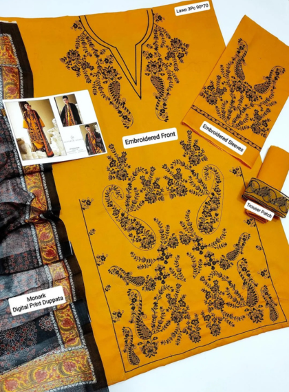 Noble Women’s Unstitched Embroidered Dresses | Rangrez.pk