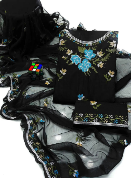Royal Women’s 3PC Lawn Suits Pakistan | Rangrez.pk