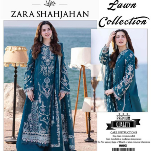 3 PCS WOMENS UNSTITCHED EMBROIDERED SUIT .