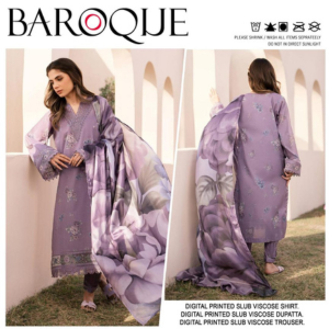 3 PCS WOMENS UNSTITCHED PRINTED SUIT .